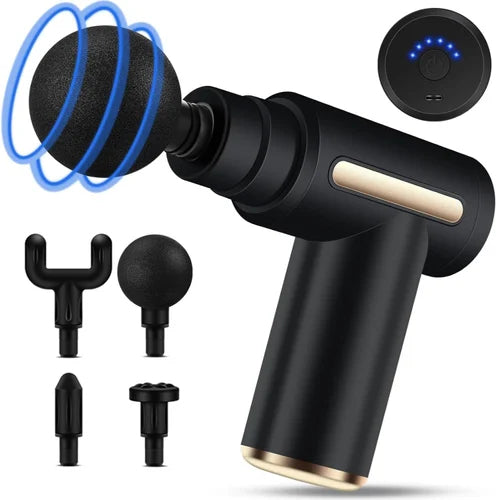 Professional Massage Gun – 4 Interchangeable Heads for Muscle Relaxation