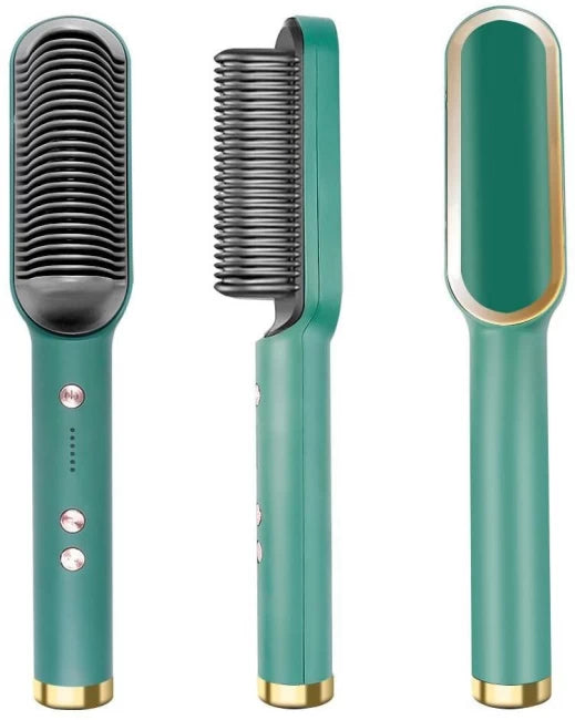 909 Hair Straightener Brush – 6-Mode Electric Hair Straightening Comb