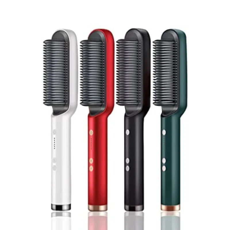 909 Hair Straightener Brush – 6-Mode Electric Hair Straightening Comb