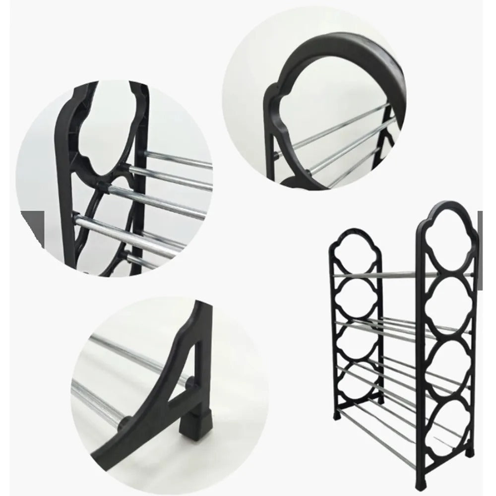 4-Layer Multipurpose Metal Shelf Rack – Space-Saving Storage Organizer