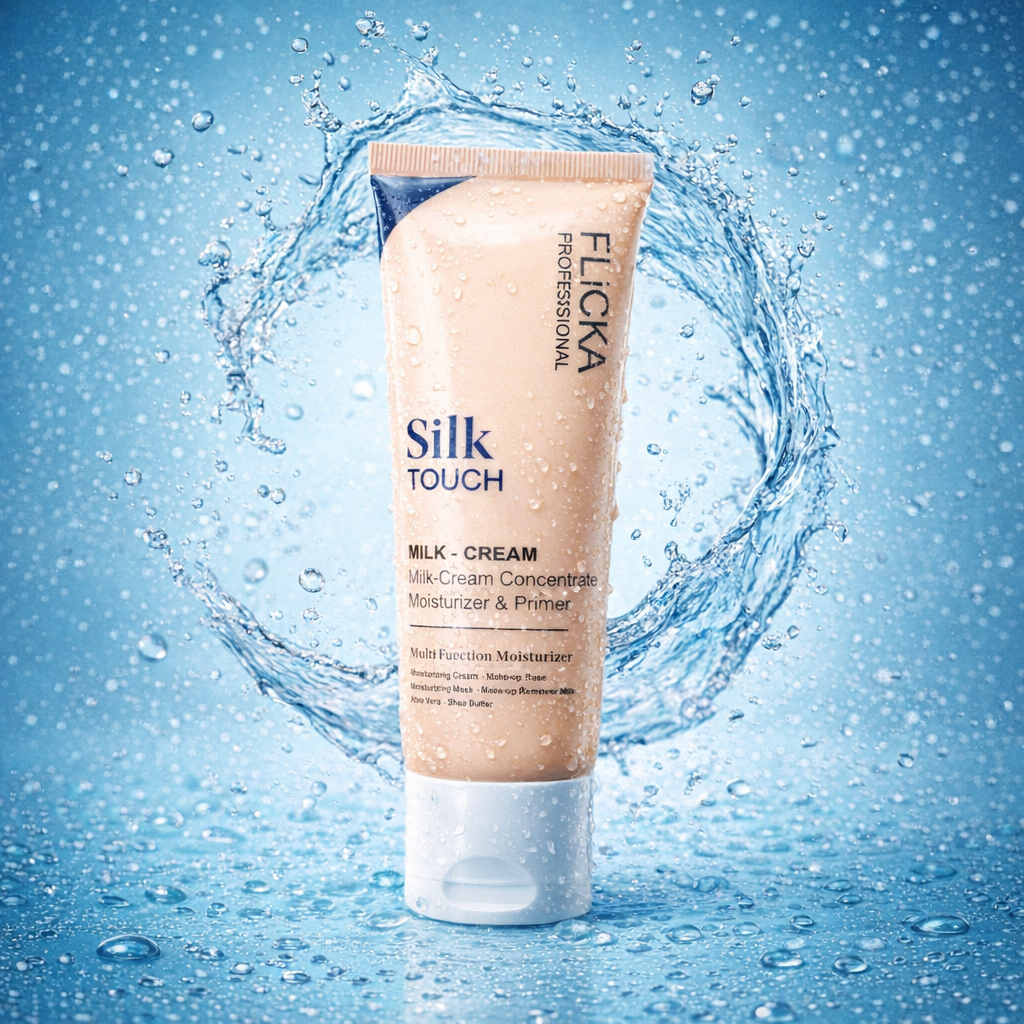 FLICKA Silk Touch Milk-Cream Concentrate 60g – 3-in-1 Moisturizer, Primer & Makeup Base