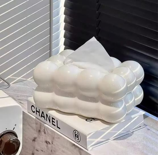 Bubble Shape Tissue Box Holder – Stylish Non-Slip Plastic Tissue Organizer