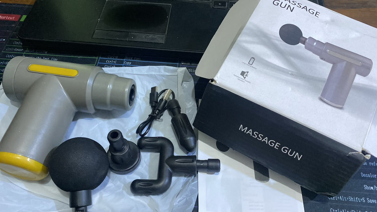 Professional Massage Gun – 4 Interchangeable Heads for Muscle Relaxation