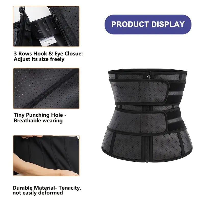 Adjustable Waist Trainer Belt – Tummy Support & Body Shaper for Men & Women