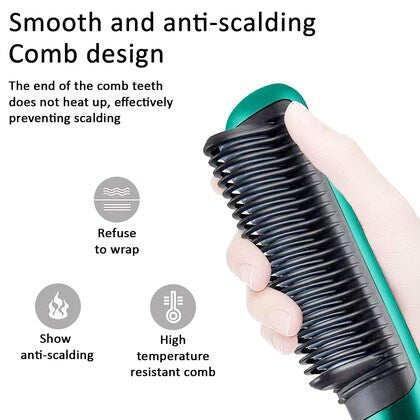 909 Hair Straightener Brush – 6-Mode Electric Hair Straightening Comb