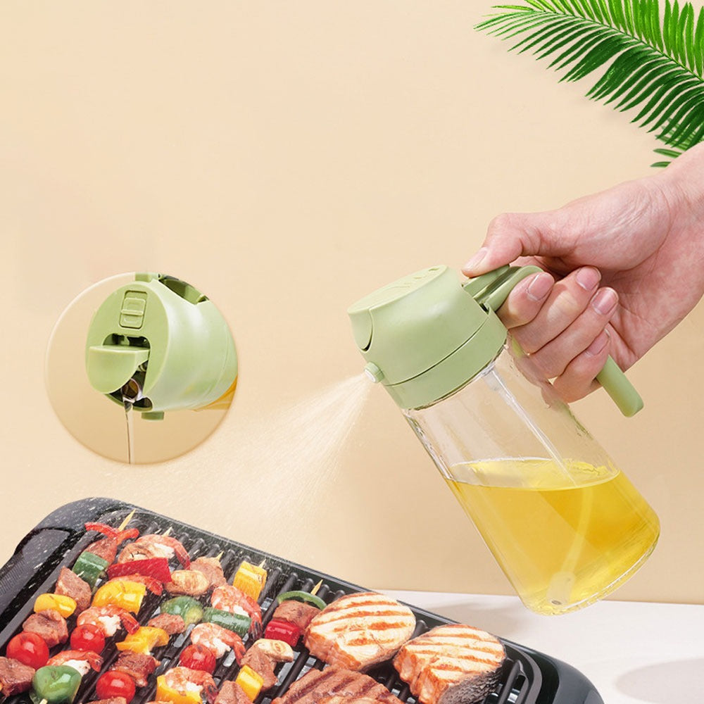 2-in-1 Oil Sprayer Bottle – Kitchen Cooking & Baking Oil Dispenser