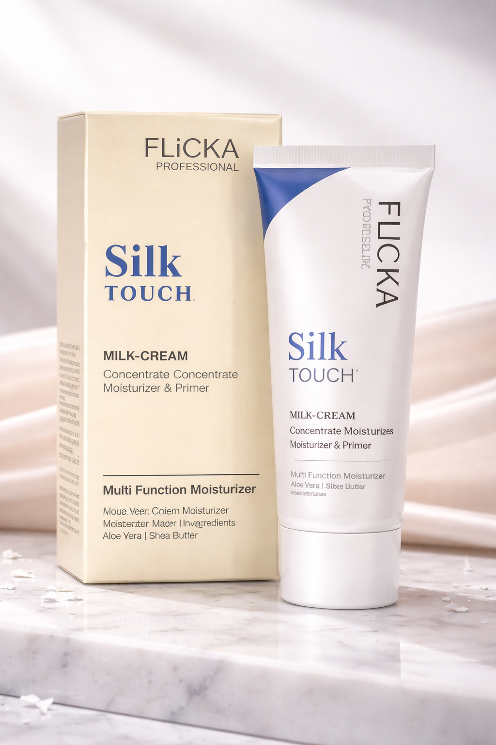 FLICKA Silk Touch Milk-Cream Concentrate 60g – 3-in-1 Moisturizer, Primer & Makeup Base