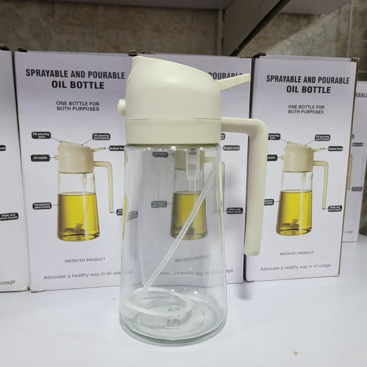 2-in-1 Oil Sprayer Bottle – Kitchen Cooking & Baking Oil Dispenser