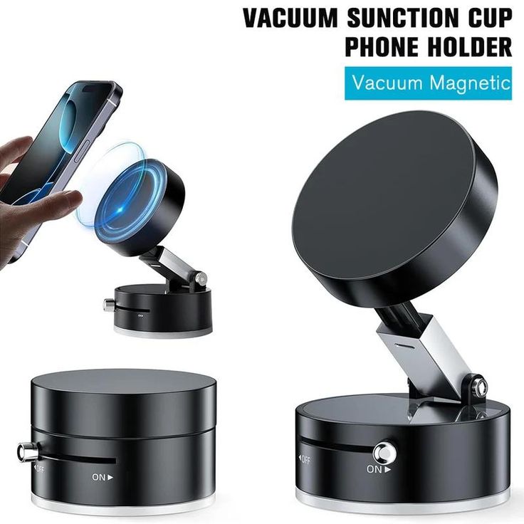 360° Rotating Magnetic Car Phone Holder – Strong Suction Dashboard Mount