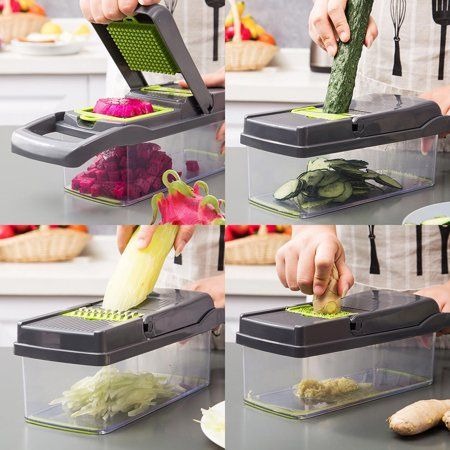 16-in-1 Vegetable Chopper, Dicer & Slicer – Multi-Functional Kitchen Tool