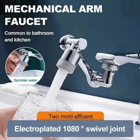 1080° Rotatable Faucet Extender – Multi-Angle Sink Water Sprayer