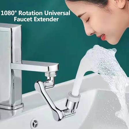 1080° Rotatable Faucet Extender – Multi-Angle Sink Water Sprayer