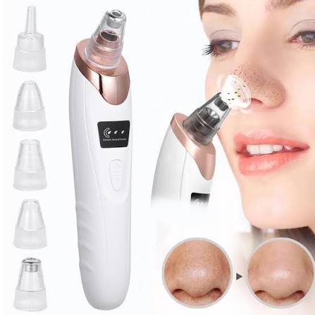 5-in-1 Rechargeable Blackhead Remover Machine – Facial Vacuum Pore Cleaner