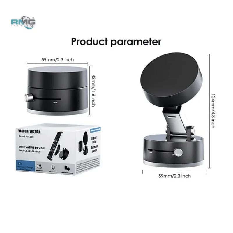 Magnetic Suction Phone Holder – Foldable 360° Adjustable Mount