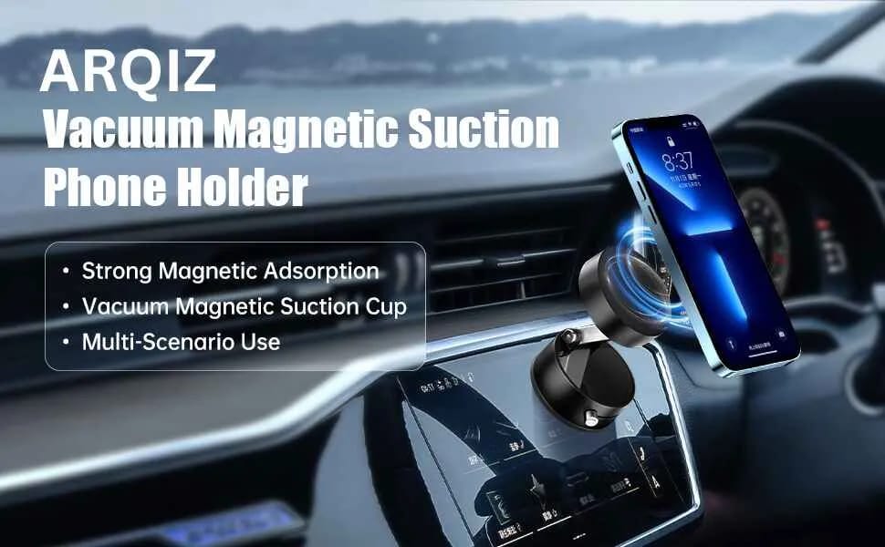 Magnetic Suction Phone Holder – Foldable 360° Adjustable Mount