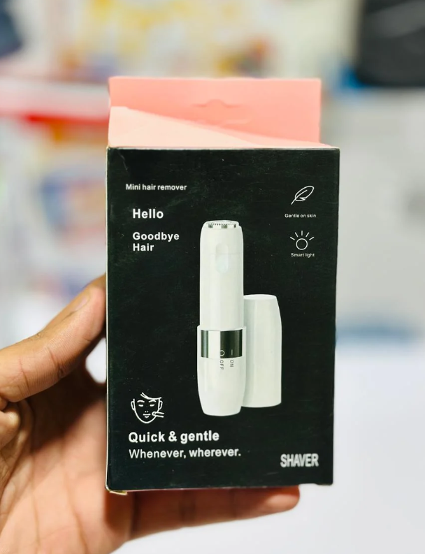 Flawless Mini Hair Remover – Portable Facial Shaver with Smart Light