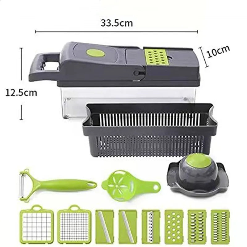16-in-1 Vegetable Chopper, Dicer & Slicer – Multi-Functional Kitchen Tool