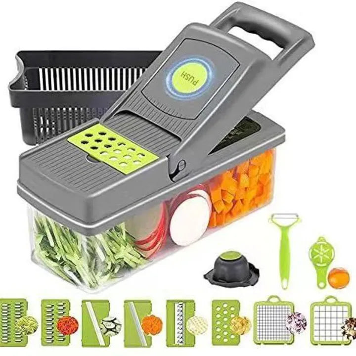 16-in-1 Vegetable Chopper, Dicer & Slicer – Multi-Functional Kitchen Tool