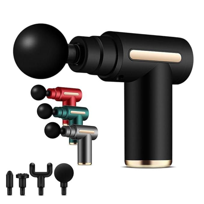Professional Massage Gun – 4 Interchangeable Heads for Muscle Relaxation