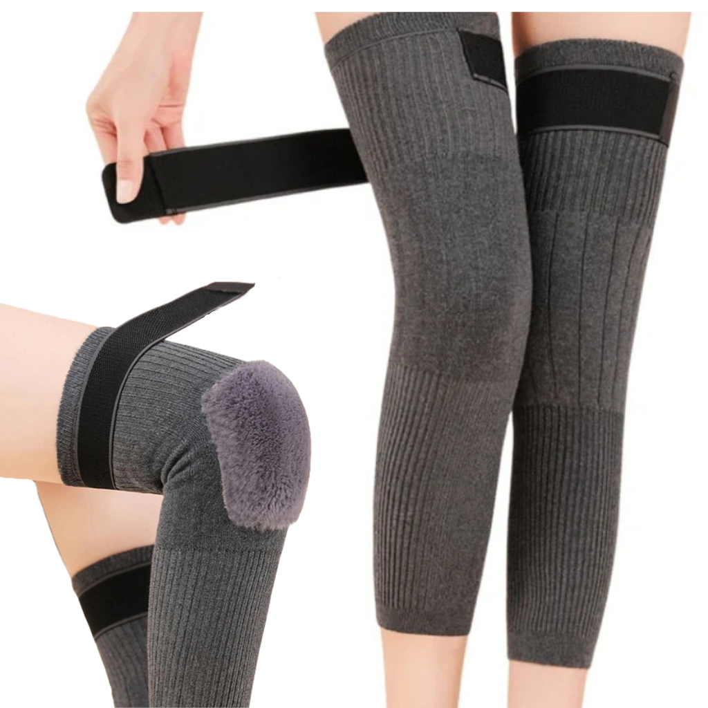 Unisex Winter Wool Thermal Knee Warmers – Pair of Knee Support & Warmers