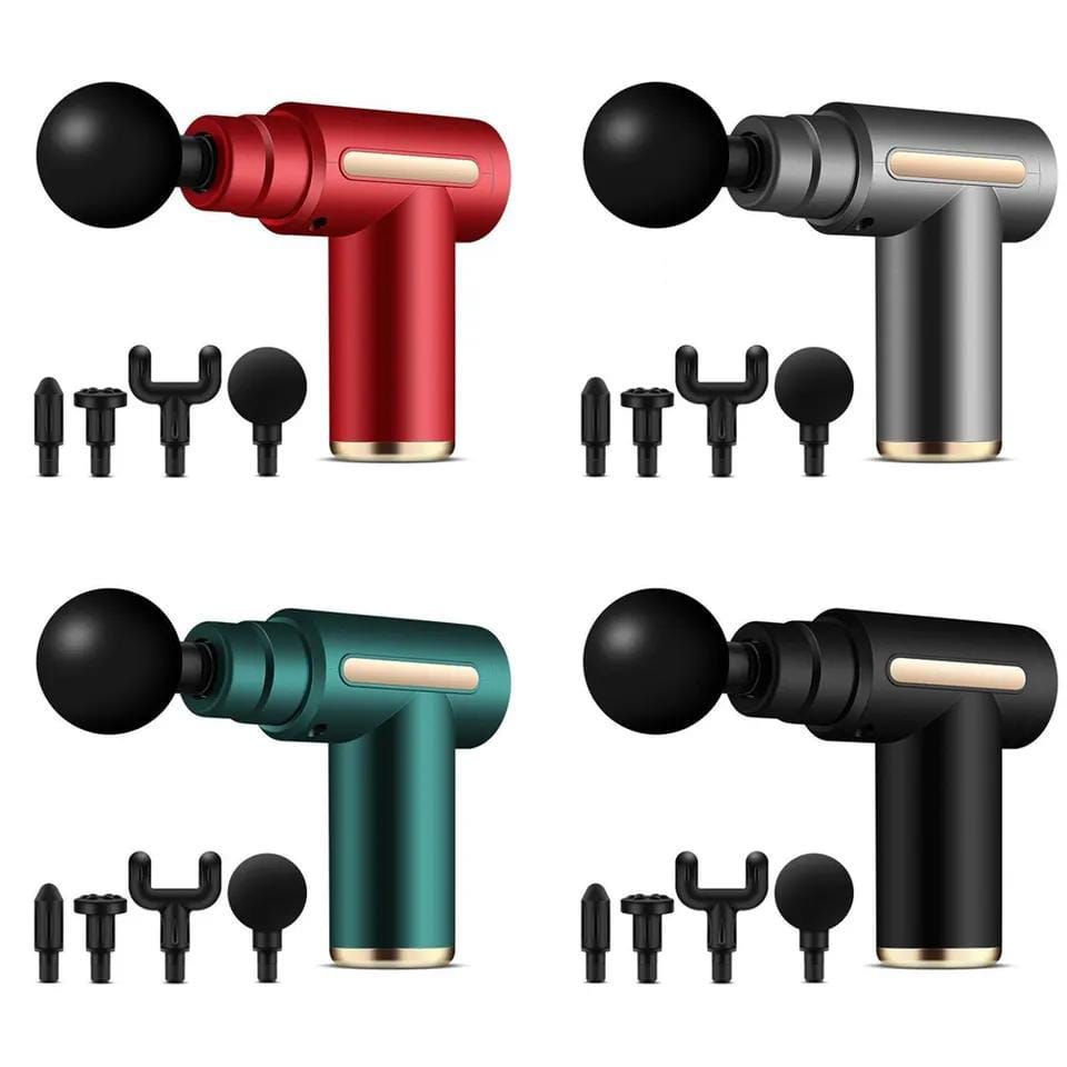 Professional Massage Gun – 4 Interchangeable Heads for Muscle Relaxation