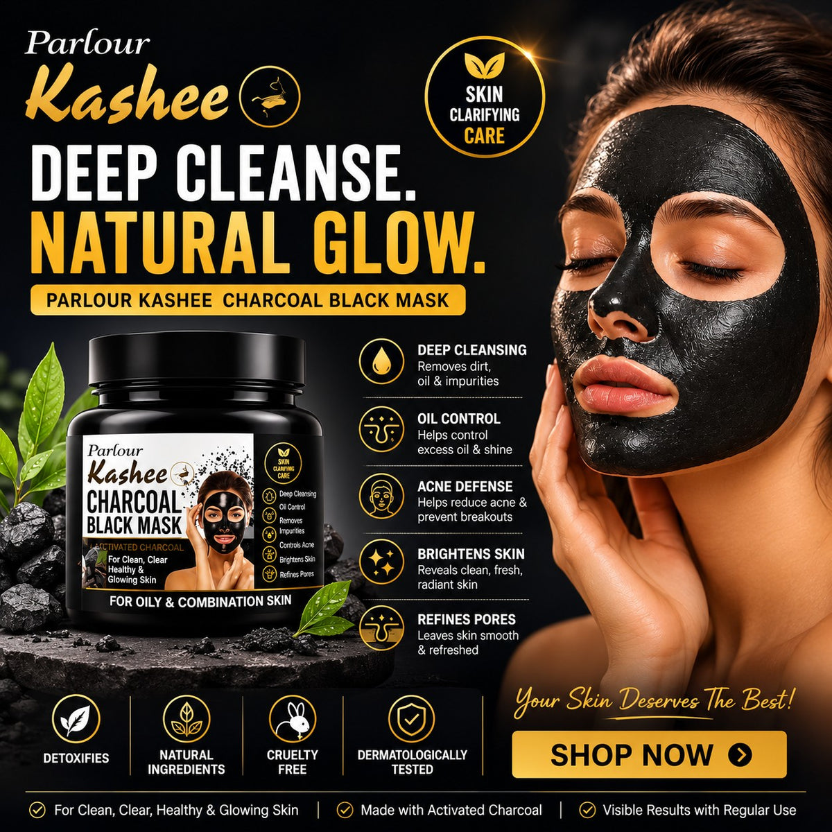 Kashee's 7-in-1 Makeup & Beauty Deal – Foundation, Powders, Fixer, Face Mask & Hair Mask