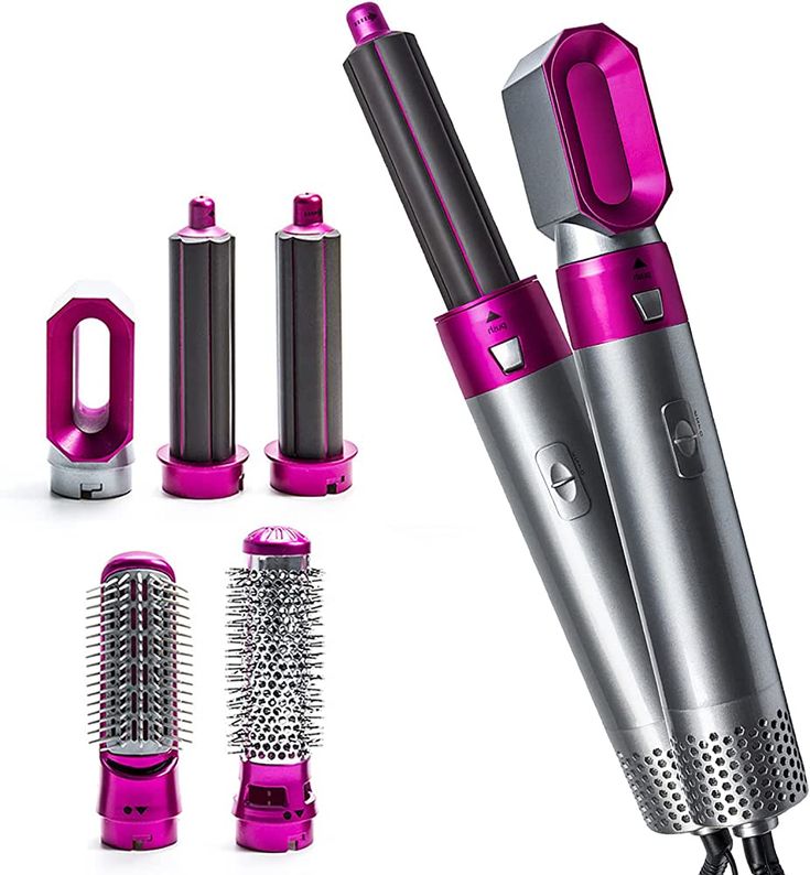5-in-1 Hair Styler Hot Air Brush – Volumizer, Straightener & Curler